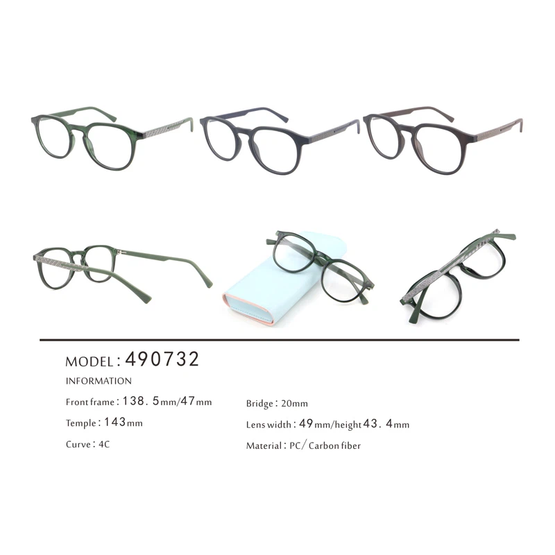 5 Geometric Carbon fiber Thermoplastic Combo Optical frames 490732 5 Geometric Carbon fiber Thermoplastic Combo Optical frames 490732